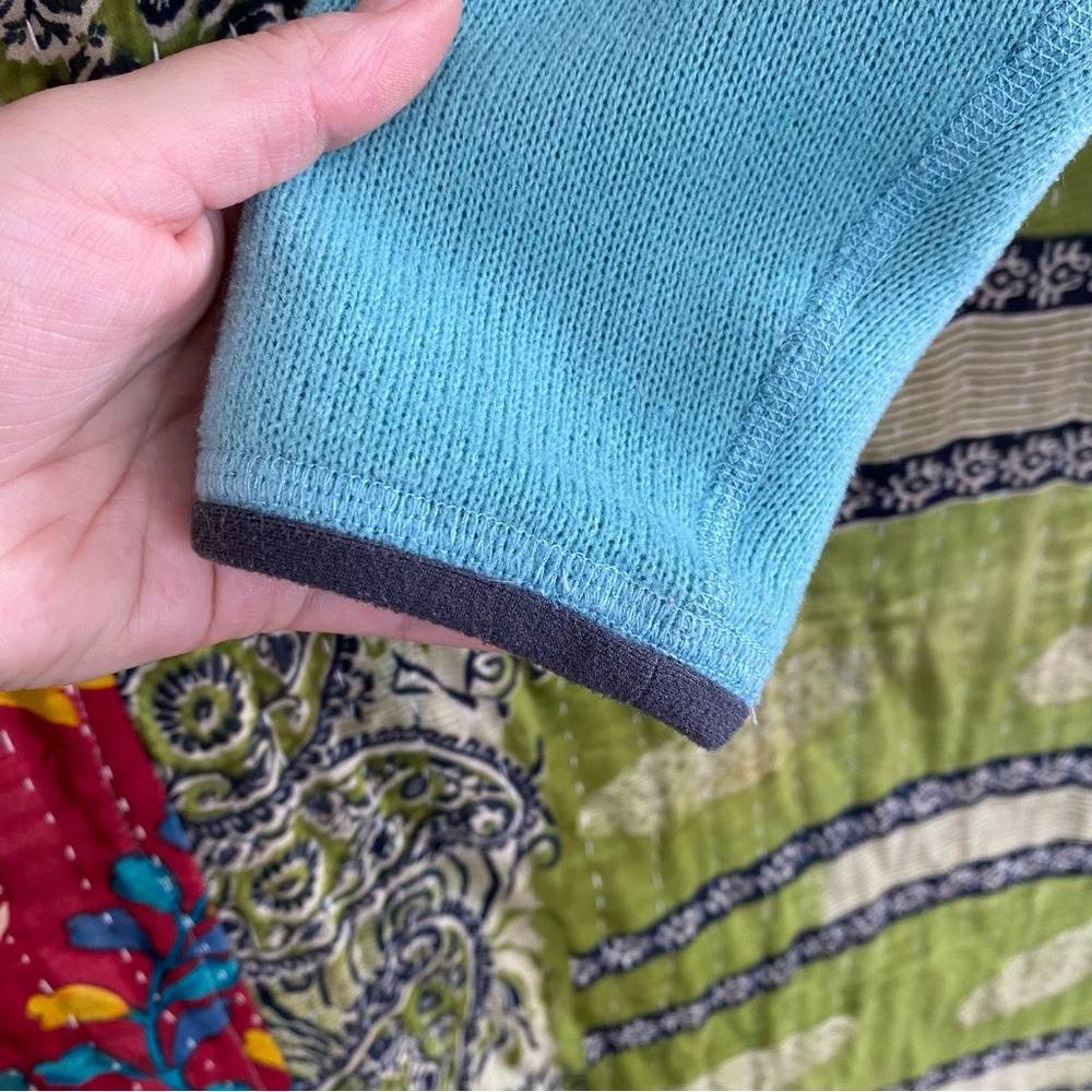 Arc'teryx Light Turquoise Quarter Zip Polartec Pullover Fleece Jacket Size M - Picture 8 of 14